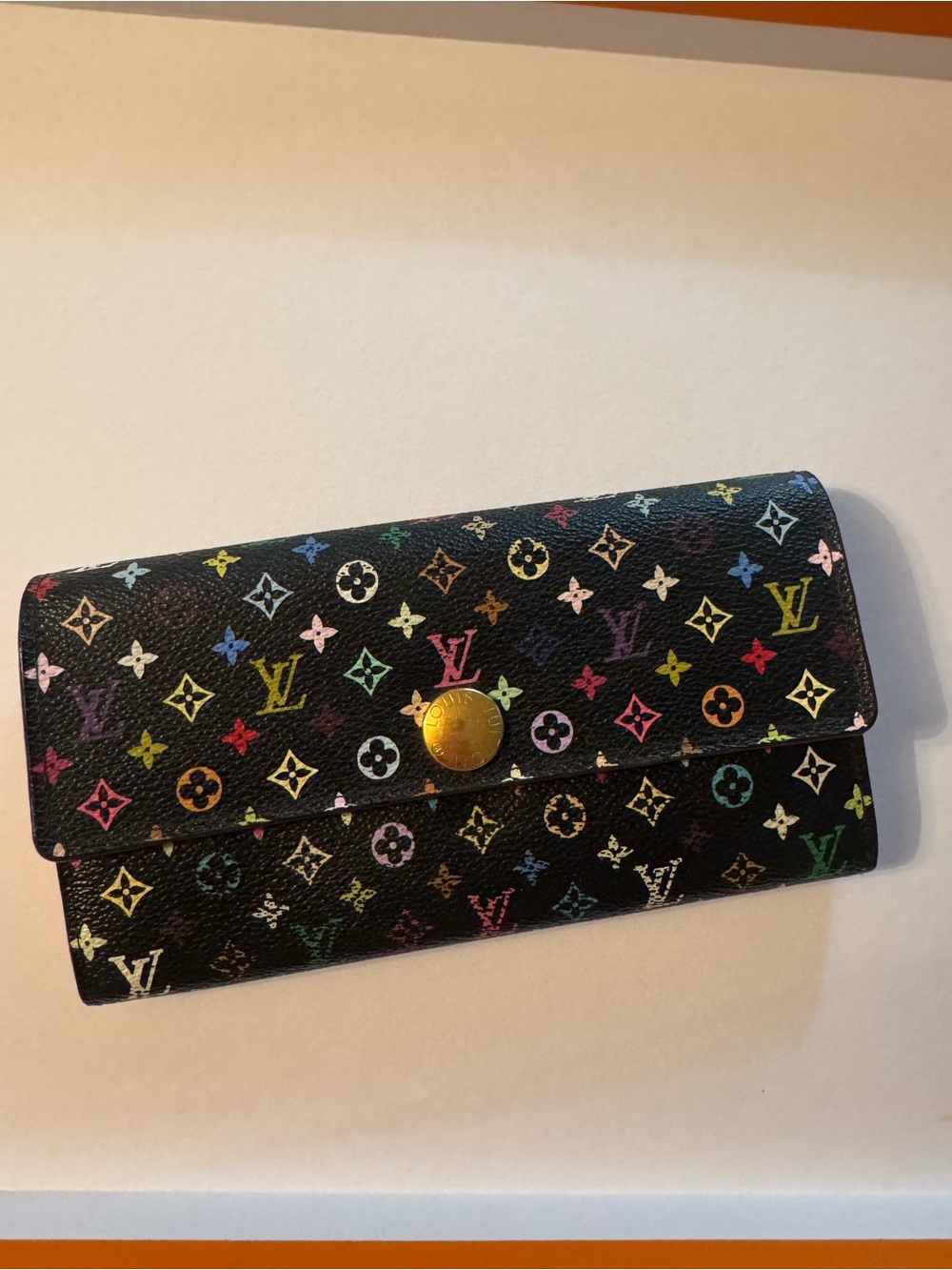 Louis Vuitton Black Multicolor Monogram Continental Wallet